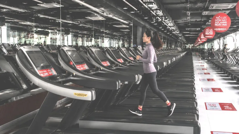 Một phòng tập gym hiện đại tại TPHCM . Ảnh: NGÂN HÀ