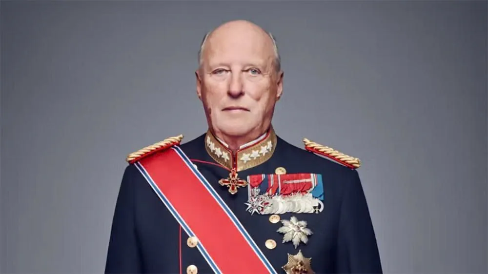 Chân dung Nhà vua Na Uy Harald V. Ảnh: royalcourt.no