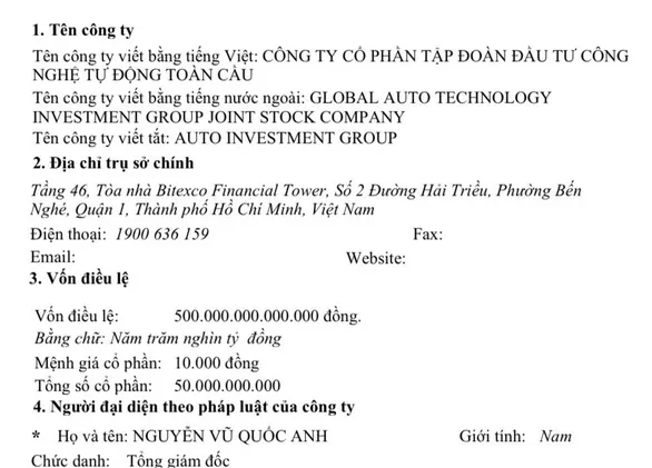 Báo cáo Bộ Công an về doanh nghiệp đăng ký vốn trên 525.000 tỷ đồng ảnh 1