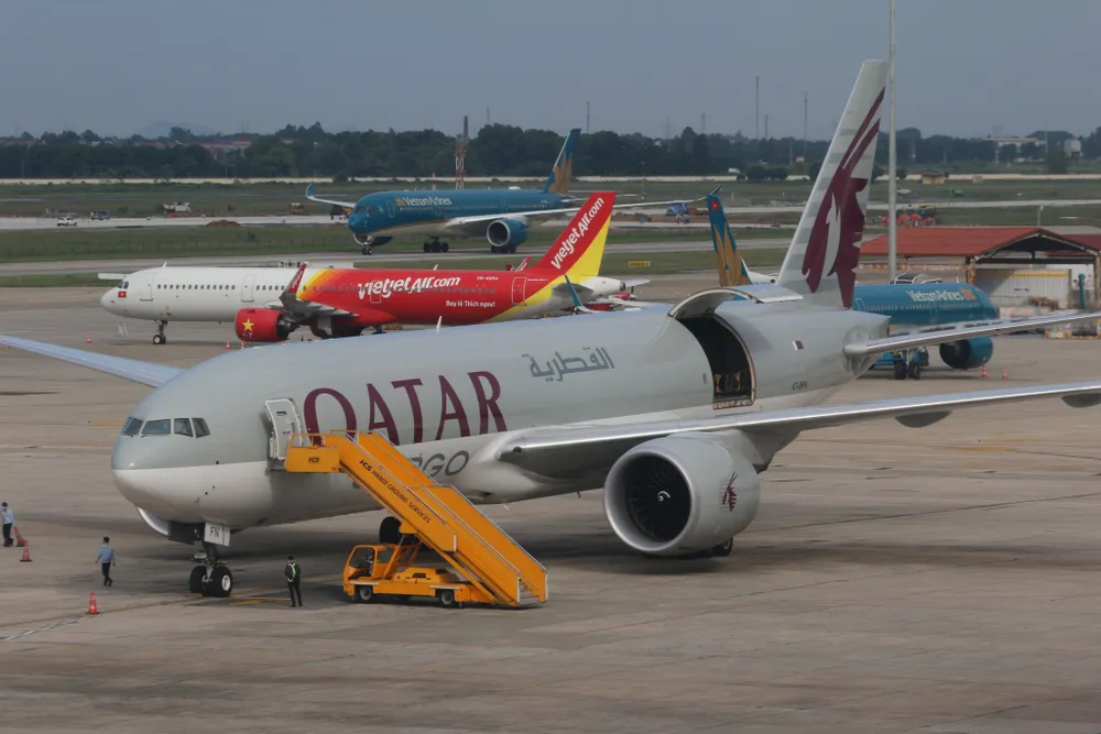 Thị phần vận tải hàng hóa hàng không chủ yếu trong tay các hãng bay ngoại. Ảnh: ĐẬU TIẾN ĐẠT