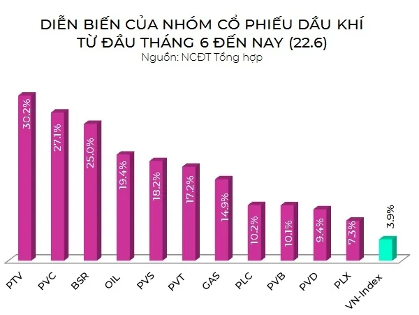 Dậy sóng cổ phiếu dầu khí ảnh 1