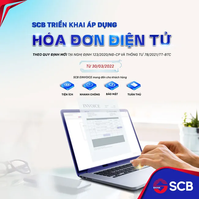 SCB chuyển đổi áp dụng hóa đơn điện tử ảnh 1