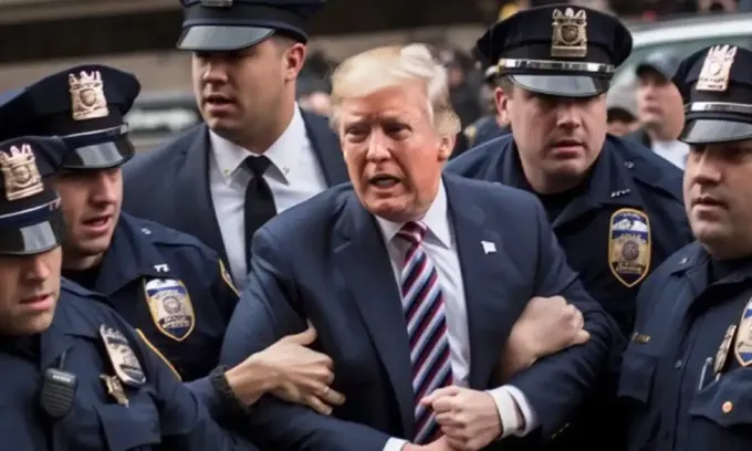 Ảnh ông Trump bị bắt do Midjourney tạo ra và có hàng triệu lượt xem chỉ trong vài phút.