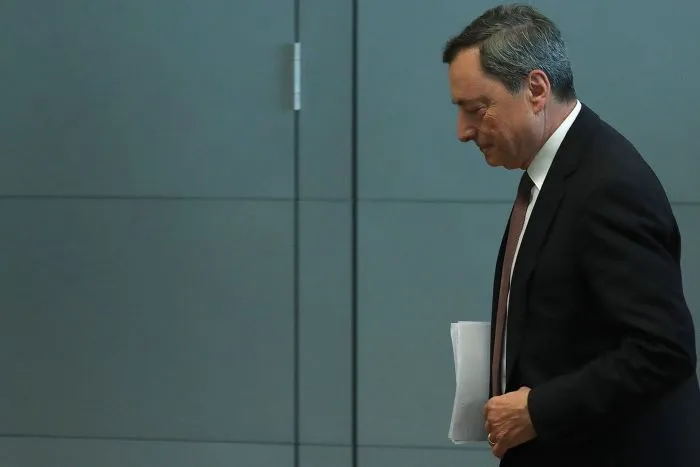 ECB President Mario Draghi unveiled fresh economic forecasts on Thursday. PHOTO: KRISZTIAN BOCSI/BLOOMBERG NEWS