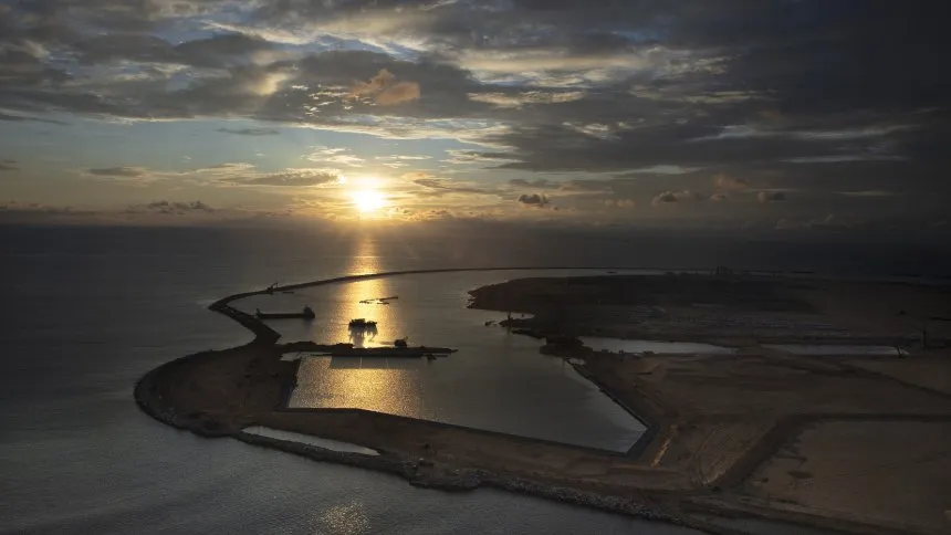 The Colombo Port City project in Sri Lanka, seen here, was funded by $1.4 billion from China.