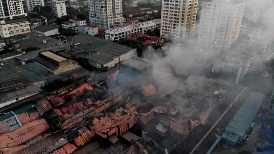 Rang Dong after the recent fire.