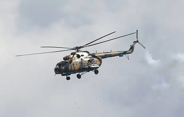 Máy bay trực thăng Mi-8 của quân đội Nga. (Nguồn: TASS)