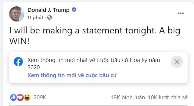TT Trump tuyên bố thắng lớn ảnh 1