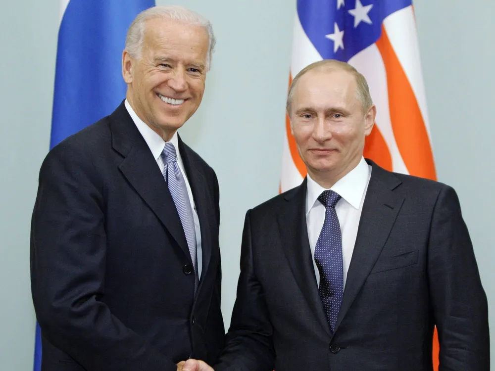 Ông Vladimir Putin khi đó là Thủ tướng Nga và Phó Tổng thống Mỹ lúc bấy giờ là Joe Biden trong cuộc gặp ở Moscow vào tháng 3/2011. Ảnh: Orientalreview. Ông Vladimir Putin khi đó là Thủ tướng Nga và Phó Tổng thống Mỹ lúc bấy giờ là Joe Biden trong cuộc gặp ở Moscow vào tháng 3/2011. Ảnh: Orientalreview.