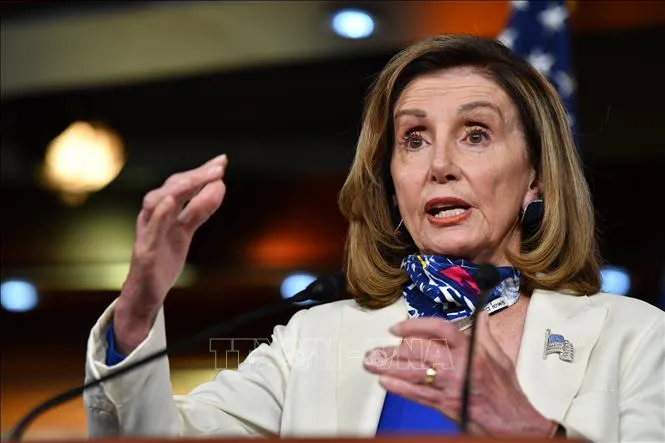 Chủ tịch Hạ viện Hoa Kỳ Nancy Pelosi đã từ chối chấp nhận việc bổ nhiệm của Jim Banks và Jim Jordan. Ảnh: Elizabeth Frantz / Reuters