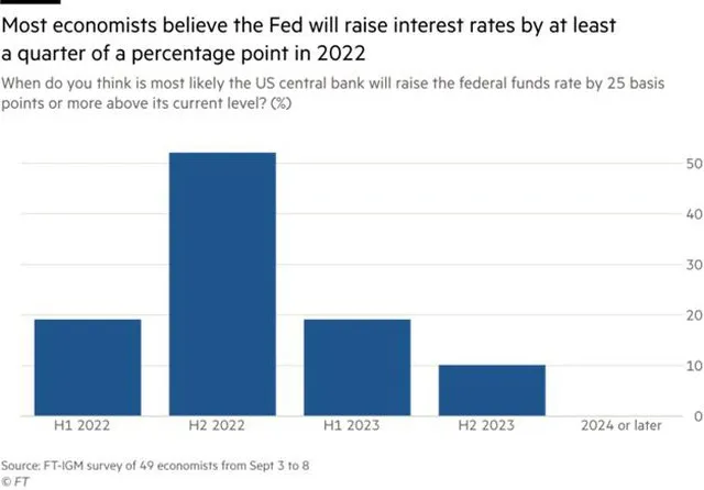 Các nhà kinh tế dự đoán Fed có thể tăng lãi suất vào năm 2022 ảnh 1