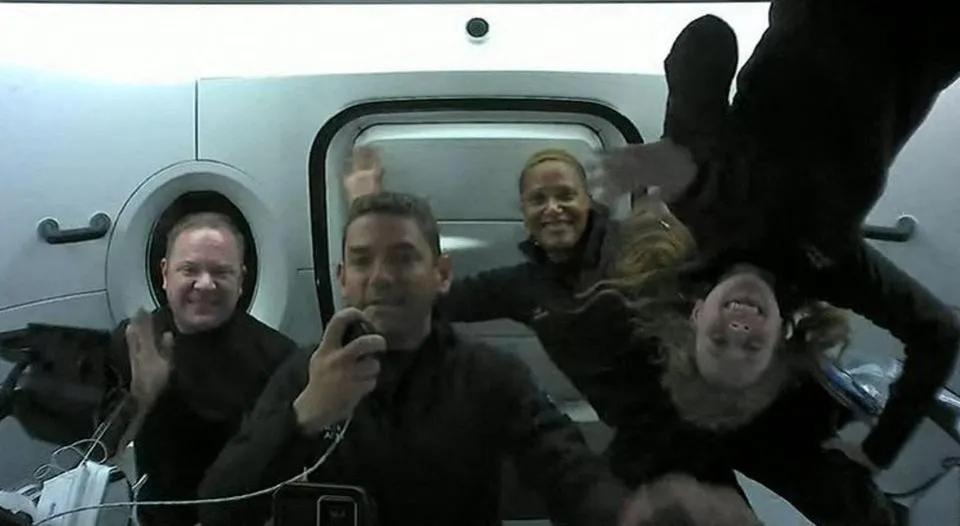 The SpaceX Dragon capsule, whose heat shield allowed it to withstand descent, was slowed down by four large parachutes before splashing into the Atlantic Ocean off the coast of Florida at 7:06 pm (2306 GMT), according to a video feed by the company.