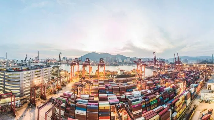 Cảng container Kwai Chung ở Hồng Kông: tình trạng tồn đọng ở miền nam Trung Quốc hiện là tệ nhất thế giới © Marc Fernandes / NurPhoto qua Reuters