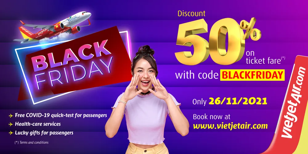 Don't miss the Black Friday sales to fly with Vietjet’s VND0 tickets ảnh 1