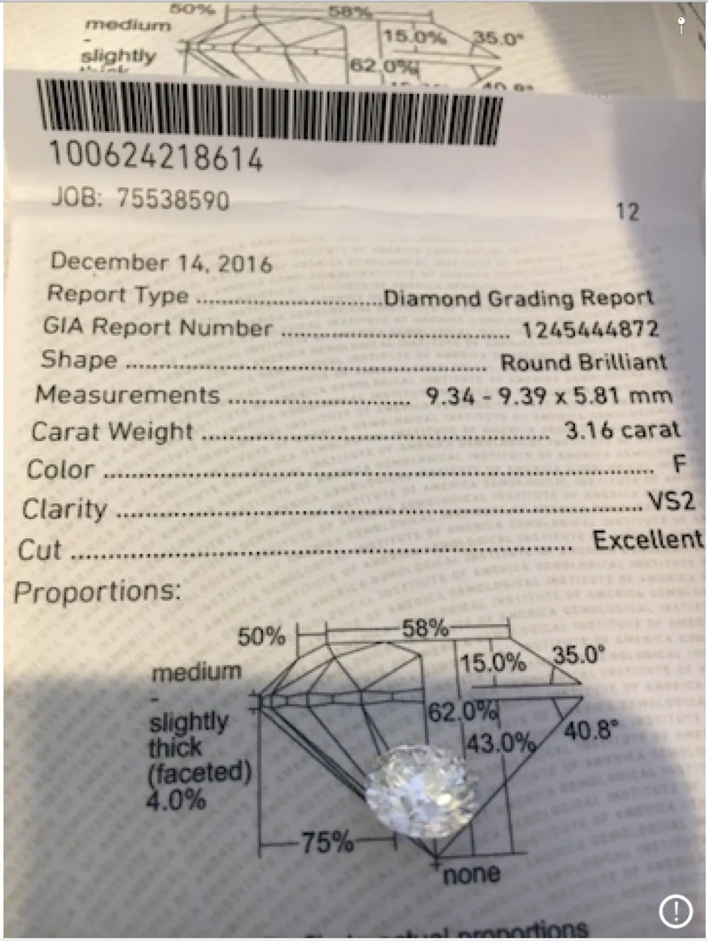 Ye Jianming, chairman of Chinese energy conglomerate CEFC, gives Hunter Biden a 3.16 carat diamond&nbsp;estimated to be worth $80,000