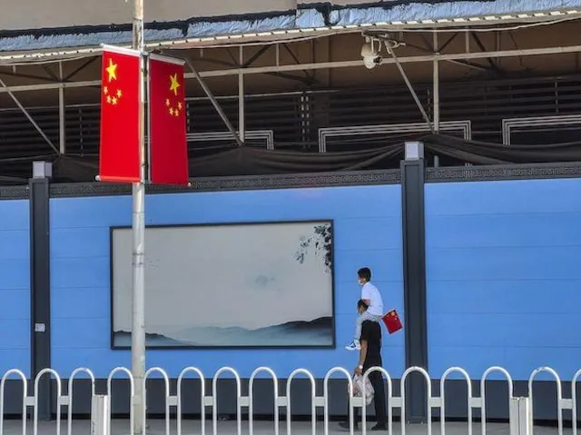 Khung cảnh đường phố ở Vũ Hán, Trung Quốc. (Ảnh: Bloomberg)