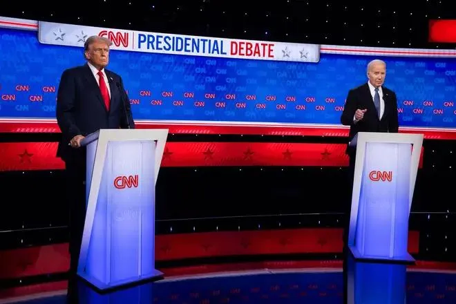 Cựu Tổng thống Donald Trump và Tổng thống Joe Biden. Ảnh: Alamy