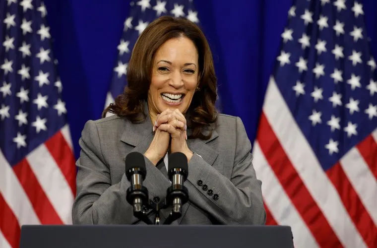 Kamala Harris hiện là phó tổng thống của Joe Biden (Ảnh: Kevin Dietsch/Getty)