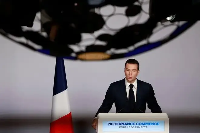 Chủ tịch đảng cực hữu National Rally Jordan Bardella. Ảnh: Alamy