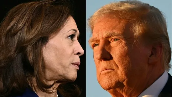 Theo các cuộc thăm dò, Kamala Harris và Donald Trump đang có cuộc đua rất sát sao. (AFP)