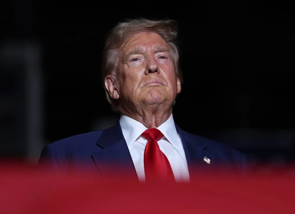 Ông Donald Trump đã đe dọa sẽ tăng thuế đối với hàng xuất khẩu của Trung Quốc. Justin Sullivan/Getty Images