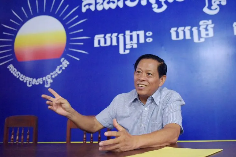 Lim Kimya, 74 tuổi, trong ảnh chụp năm 2017 là một nhà hoạt động và cựu thành viên Quốc hội Campuchia [Ảnh: Tang Chhin Sothy]