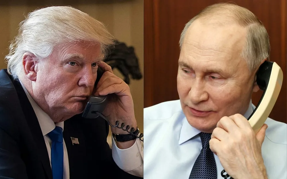 Donald Trump và Vladimir Putin. 