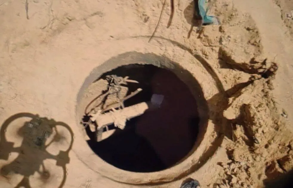 Cửa dẫn đến mạng lưới đường hầm ở Rafah, Gaza( Ảnh: IDF )