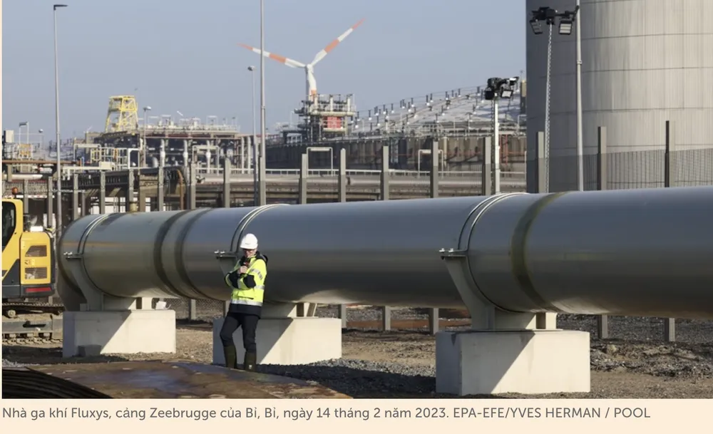 Bỉ nhập khí đốt Nga nhiều hơn trước xung đột Ukraine