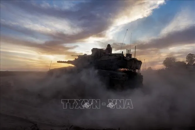 Binh sĩ Israel được triển khai tại Dải Gaza. Ảnh: THX/TTXVN