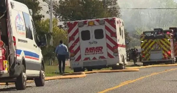 Lực lượng khẩn cấp tại hiện trường vụ xả súng nhà thờ hôm 28-9. Ảnh: WXYZ