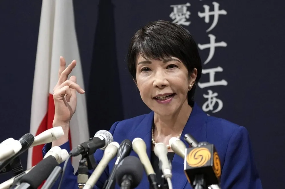 Bà Takaichi Sanae phát biểu trong một buổi tranh cử gần đây (Ảnh: TJT) 