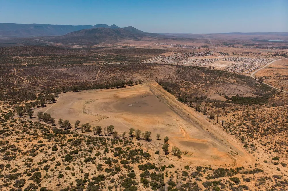 Một góc nhìn từ trên không của Adelaide Damin, Tỉnh Eastern Cape của Nam Phi (Getty Images)