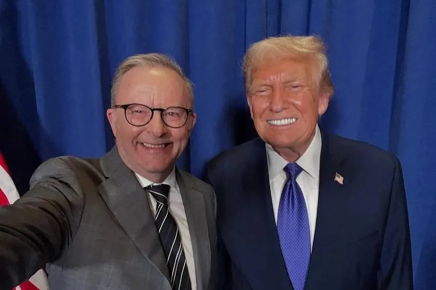 Tổng thống Mỹ Donald Trump và Thủ tướng Australia Anthony Albanese.