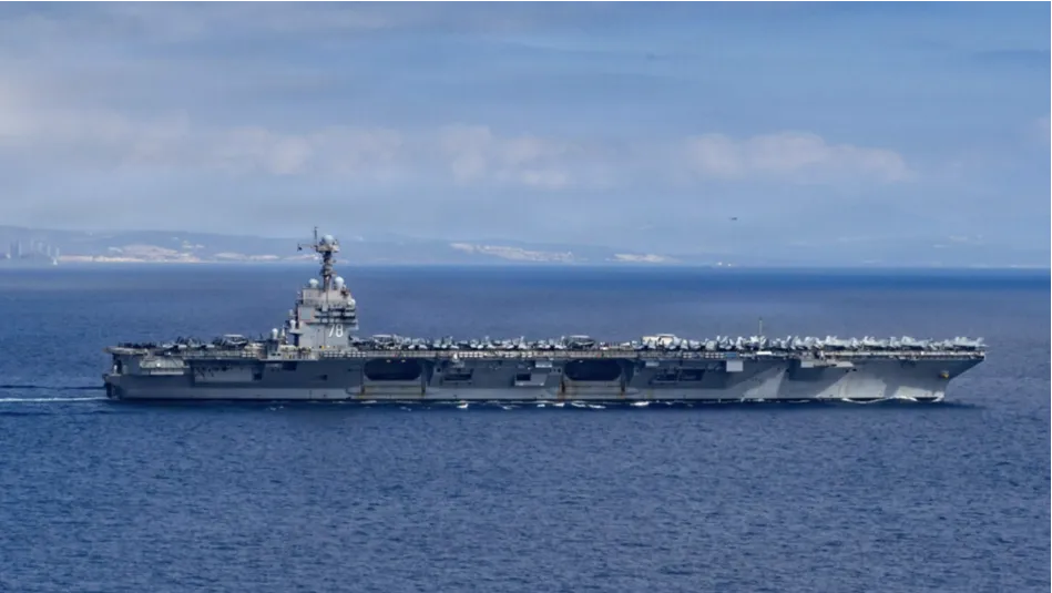 Mỹ đưa tàu sân bay lớn nhất thế giới đến Địa Trung Hải