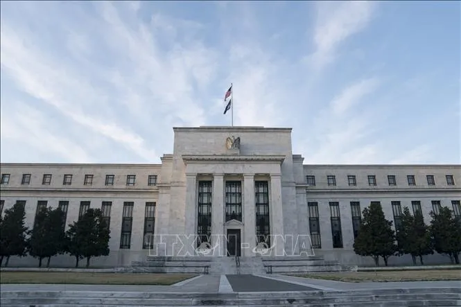 Trụ sở Cục Dự trữ liên bang (Fed) ở Washington, D.C., Mỹ. Ảnh: THX/TTXVN