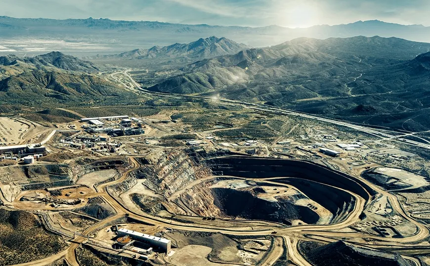 Toàn cảnh mỏ đất hiếm Mountain Pass của Mỹ. Ảnh: Business Wire/TTXVN