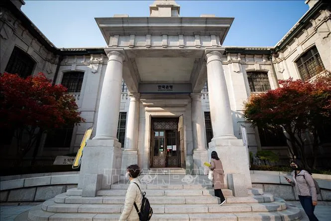 Trụ sở Ngân hàng Trung ương Hàn Quốc (BOK) ở Seoul. Ảnh: Yonhap/TTXVN