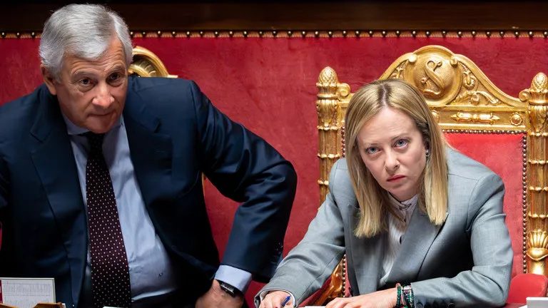 Thủ tướng Italy, bà Giorgia Meloni và Ngoại trưởng Antonio Tajani. Ảnh: Getty Images