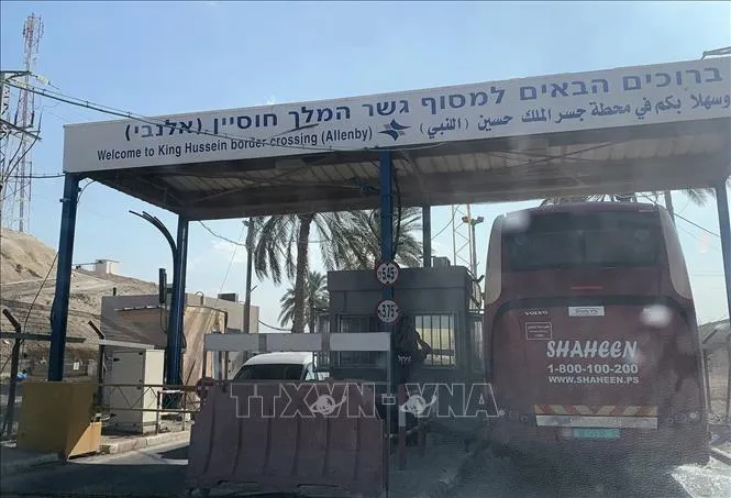 Cửa khẩu Allenby Bridge tại biên giới giữa Israel và Jordan. Ảnh tư liệu: Vũ Hội/TTXVN