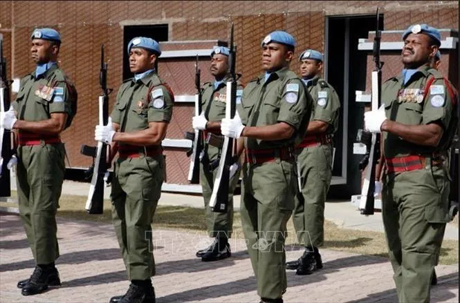 Binh sĩ Fiji tham gia Phái bộ Hỗ trợ LHQ tại Iraq. Ảnh tư liệu: UN Photo/TTXVN
