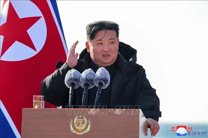 Nhà lãnh đạo Triều Tiên Kim Jong Un. Ảnh: Yonhap/TTXVN