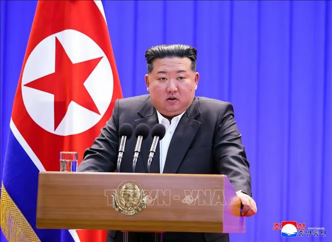 Nhà lãnh đạo Triều Tiên Kim Jong Un. Ảnh: Yonhap/TTXVN