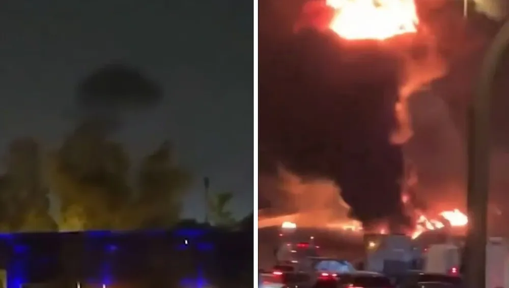 Máy bay không người lái của Iran tấn công Đại sứ quán Mỹ tại Riyadh, Saudi Arabia; video cho thấy đám cháy lớn sau cuộc tấn công. Ảnh: media.assettype.com