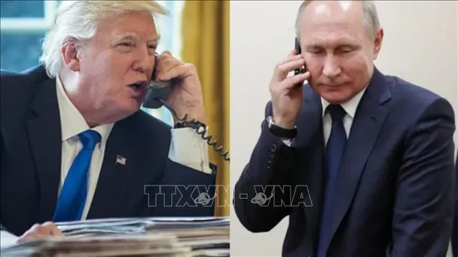 Tổng thống Mỹ Donald Trump (trái) và Tổng thống Liên bang Nga Vladimir Putin. Ảnh: ndtv.com/TTXVN