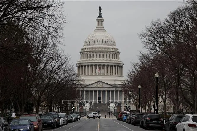 Tòa nhà Quốc hội Mỹ tại Washington, D.C. Ảnh: THX/TTXVN