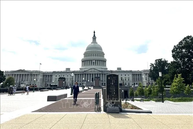 Tòa nhà Quốc hội Mỹ tại Washington D.C. Ảnh: TTXVN