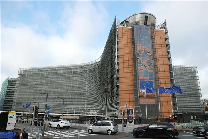 Trụ sở Ủy ban châu Âu (EC) ở Brussels, Bỉ. Ảnh: THX/TTXVN