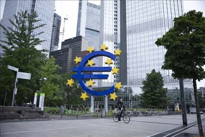 Trụ sở Ngân hàng Trung ương châu Âu tại Frankfurt, Đức. Ảnh: THX/TTXVN