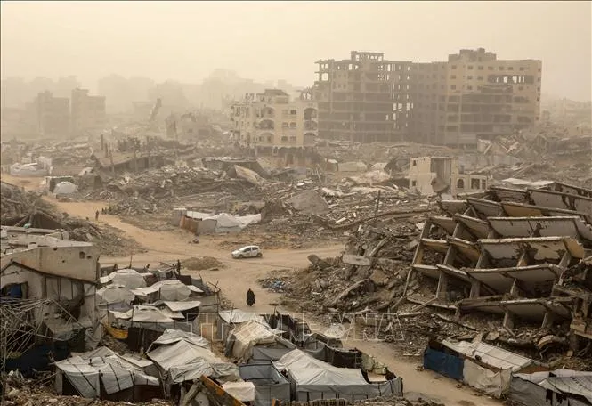 Quang cảnh tại thành phố Gaza. Ảnh: THX/TTXVN